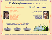 Tablet Screenshot of kinesiologie-provence.fr